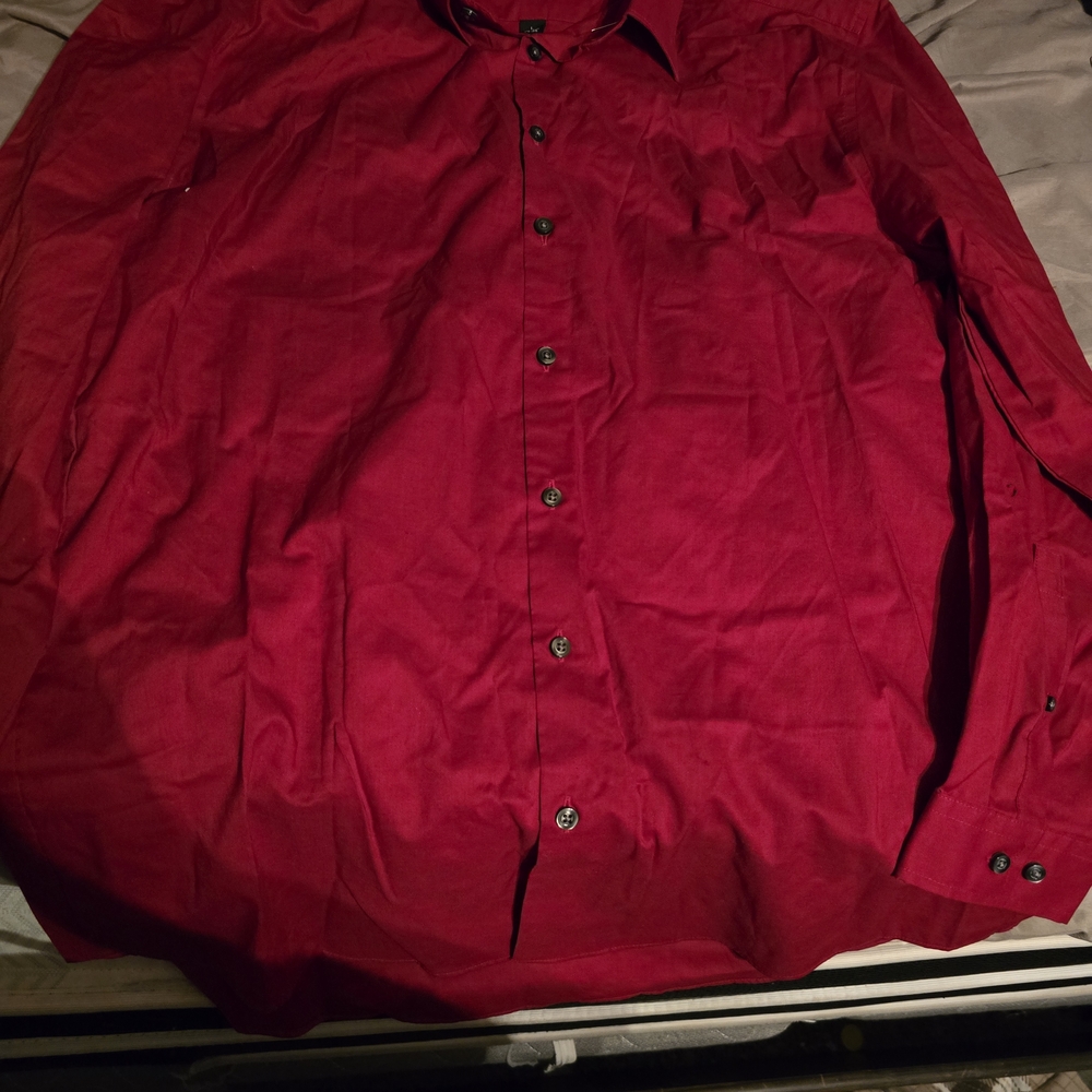 JF J.Ferrar Bold Pink Dress Shirt